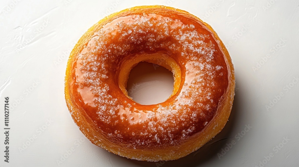 Jelly doughnut on a white background showcasing its glaze and texture in an overhead view perfect for food photography and marketing. Jelly doughnut on a white background showcasing its glaze and texture in an overhead view perfect for food photography and marketing.