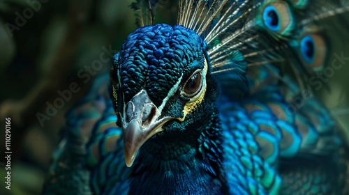 Peacock Posing with Its Beautiful Wings