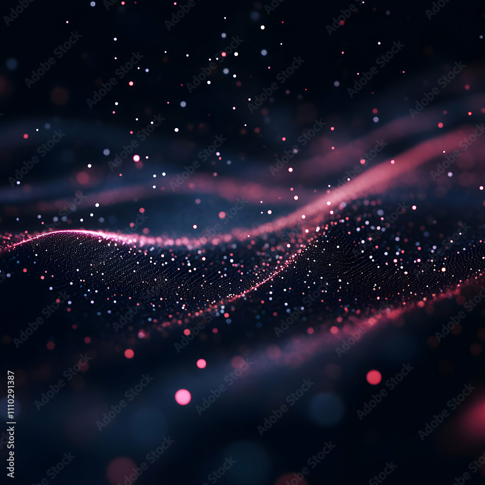 Obraz premium Abstract Particle Technology Background