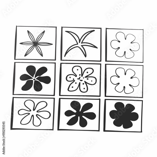 simple flower icons. incredible flower icons art. simple flower vector.Graphic Flower and Leaves Icons.simple flower icons. incredible flower icons art. simple flower vector.Set of line style floral 