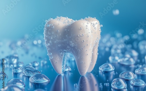 A Sparkling, Healthy Tooth, Pristine and Clean, Ready for a Radiant Smile , dentistry photo series photo