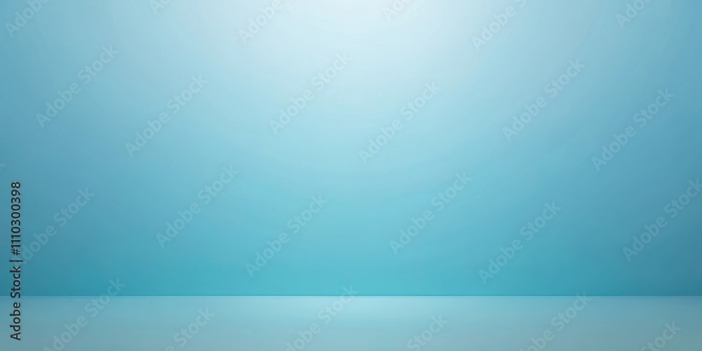 A Light Blue Gradient Background With a Minimalistic Horizontal Line Separating a Slightly Darker Blue Floor