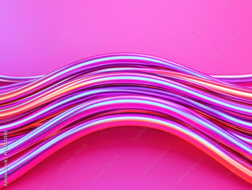 Vibrant wavy lines on a pink background. Vibrant wavy lines on a pink background.