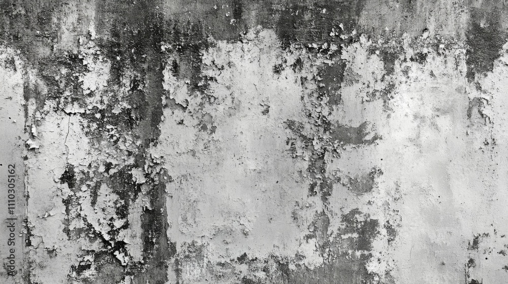 Obraz premium Black white photograph old textured wall appears distressed vintage grey wallpaper