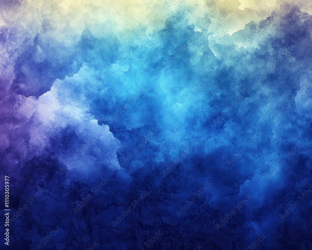 Vibrant abstract watercolor canvas with blue and purple hues Vibrant abstract watercolor canvas with blue and purple hues