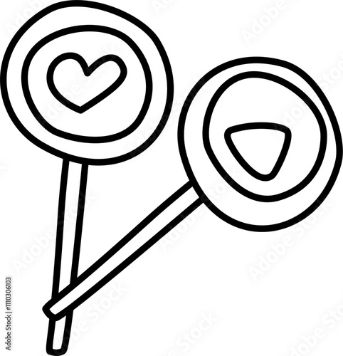 Dalgona candy outline