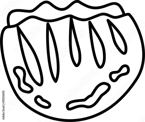 Prawn mandu outline