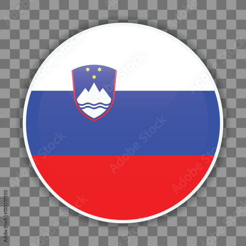 Slovenian flag icon on checkered background. Vector icon for mobile apps, UI or web design Free Download Slovenian flag icon on checkered background. Vector icon for mobile apps, UI or web design - GFXLoad