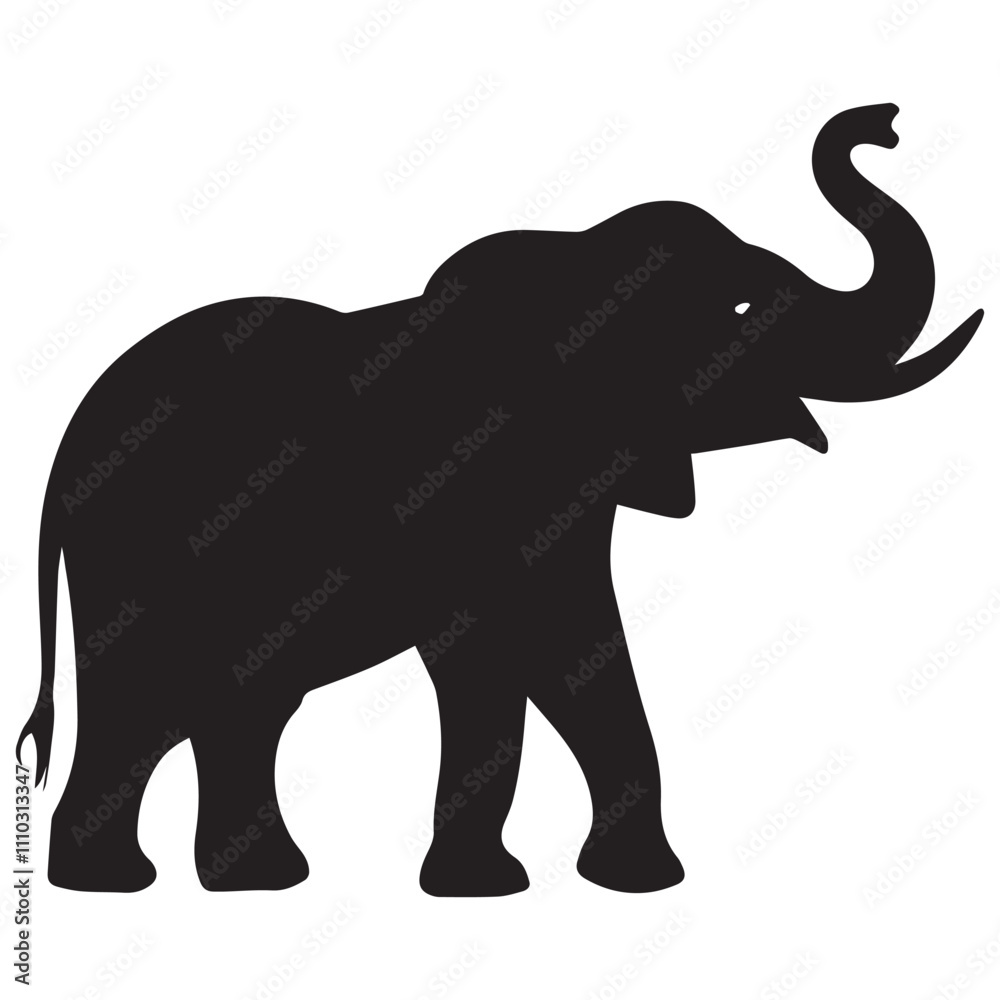 Elephant Silhouette Vector
