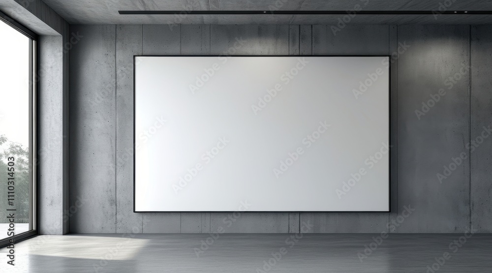 A Photo Frame on the Wall Filled with White A Photo Frame on the Wall Filled with White