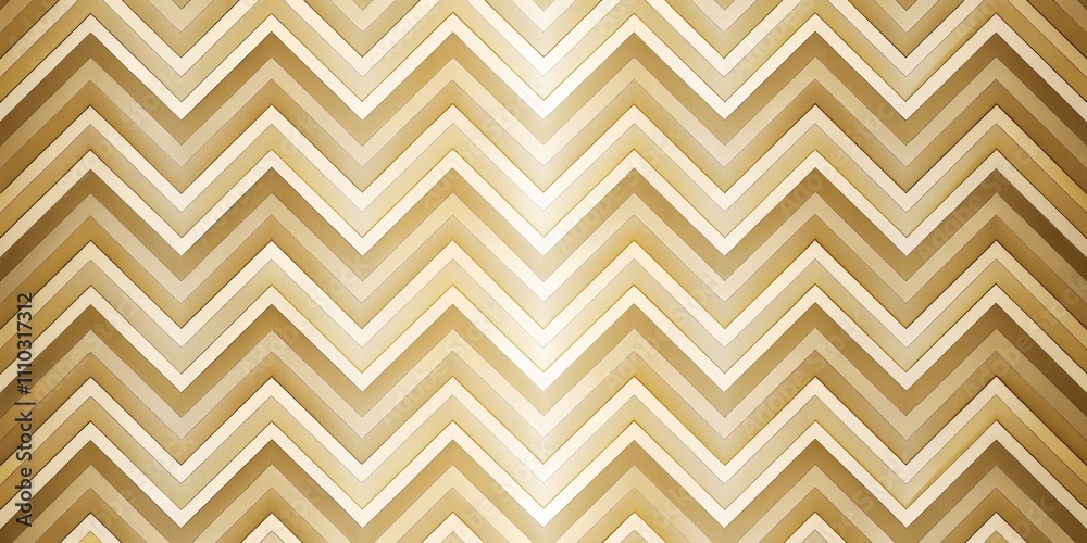 Abstract Geometric Pattern of Interlocking Chevron Shapes in a Gradual Gradient of Brown and Beige Tones Abstract Geometric Pattern of Interlocking Chevron Shapes in a Gradual Gradient of Brown and Beige Tones