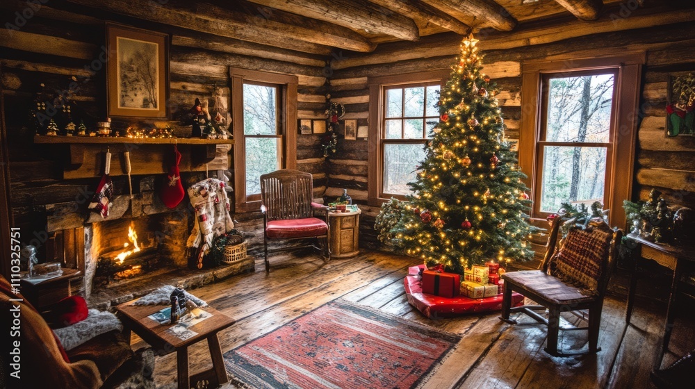 A whimsical Christmas display featuring art Christmas tree Christmas tree toys A whimsical Christmas display featuring art Christmas tree Christmas tree toys
