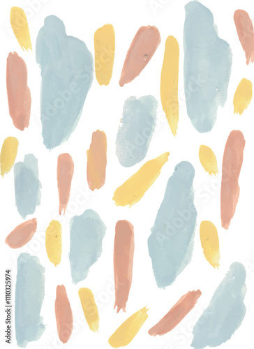 abstract pastel watercolour illustration design print and pattern