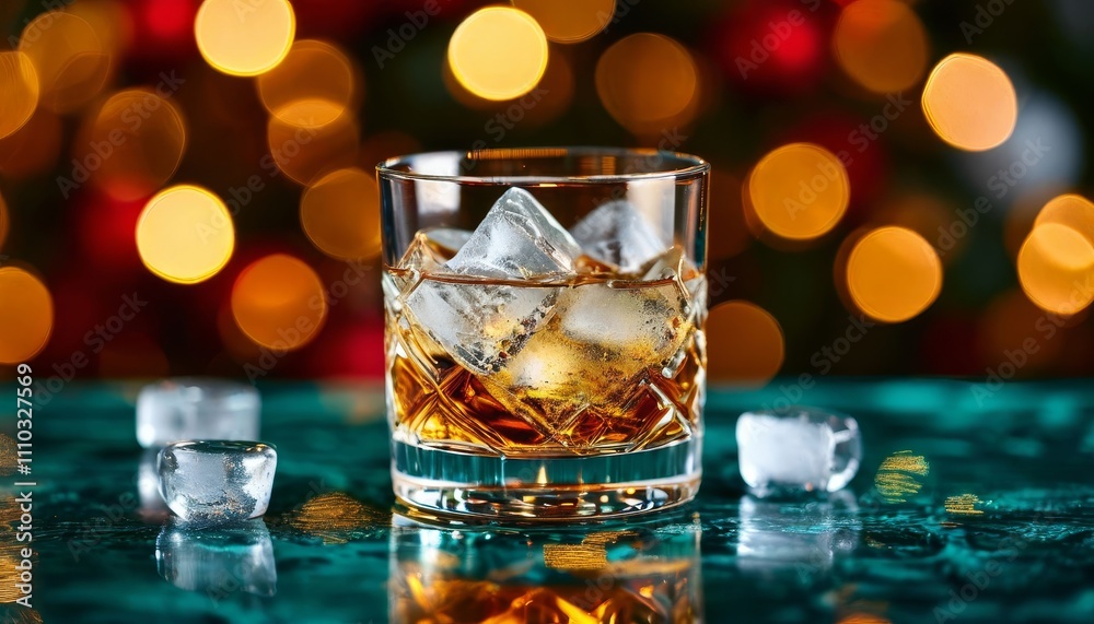 Close up of a professional bartender is preparing an alcoholic cocktail with professional crystal long lasting ice cubes to customers at the bar or disco club. Close up of a professional bartender is preparing an alcoholic cocktail with professional crystal long lasting ice cubes to customers at the bar or disco club.