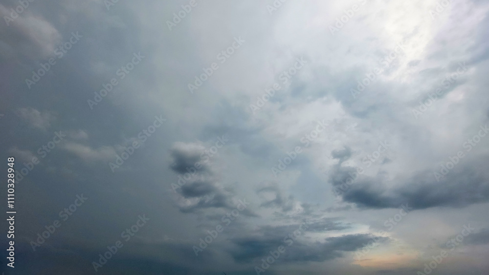 Gloomy cloudy sky with fog before the rain, Dark sky with clouds, High quality sky photography Gloomy cloudy sky with fog before the rain, Dark sky with clouds, High quality sky photography
