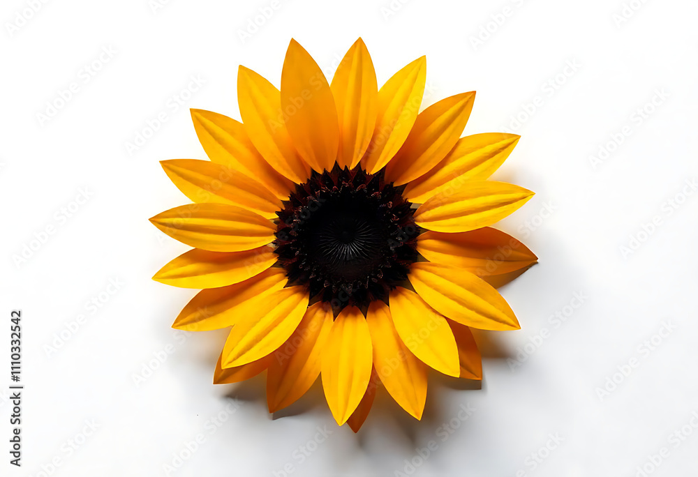 Fototapeta premium sunflower on white background
