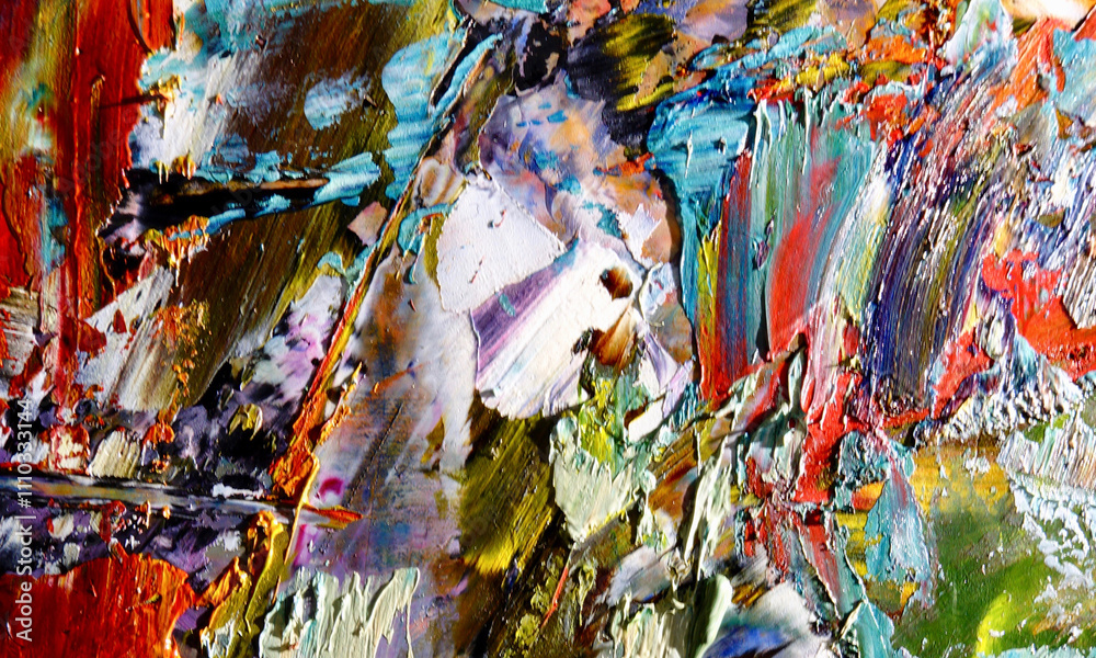 Fototapeta premium Abstract art background . Hand painting artwork on canvas 