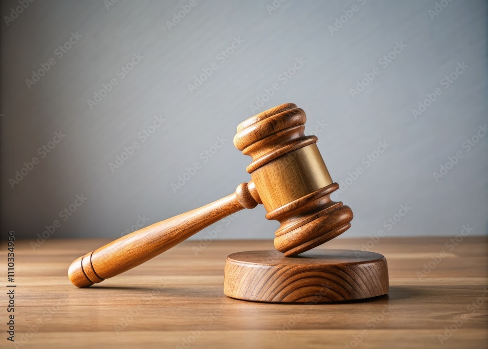 Minimalist Wooden Gavel on Table - Elegant Justice Symbol in Simple Setting, Perfect for Legal Themes, Courtroom Aesthetics, and Professional Imagery Minimalist Wooden Gavel on Table - Elegant Justice Symbol in Simple Setting, Perfect for Legal Themes, Courtroom Aesthetics, and Professional Imagery