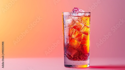 Red Bull drink isolated on a random background