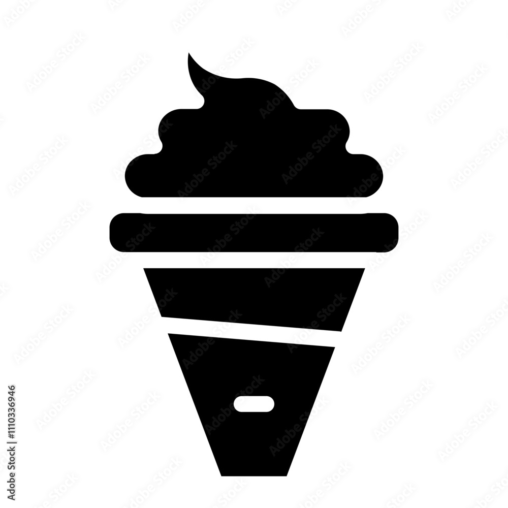 Food Ice Cream Eat Glyph Icon Food Ice Cream Eat Glyph Icon
