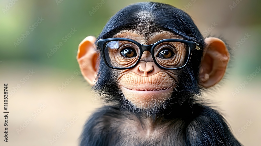 A cheerful monkey dressed as a scientist, conducting experiments in a laboratory A cheerful monkey dressed as a scientist, conducting experiments in a laboratory