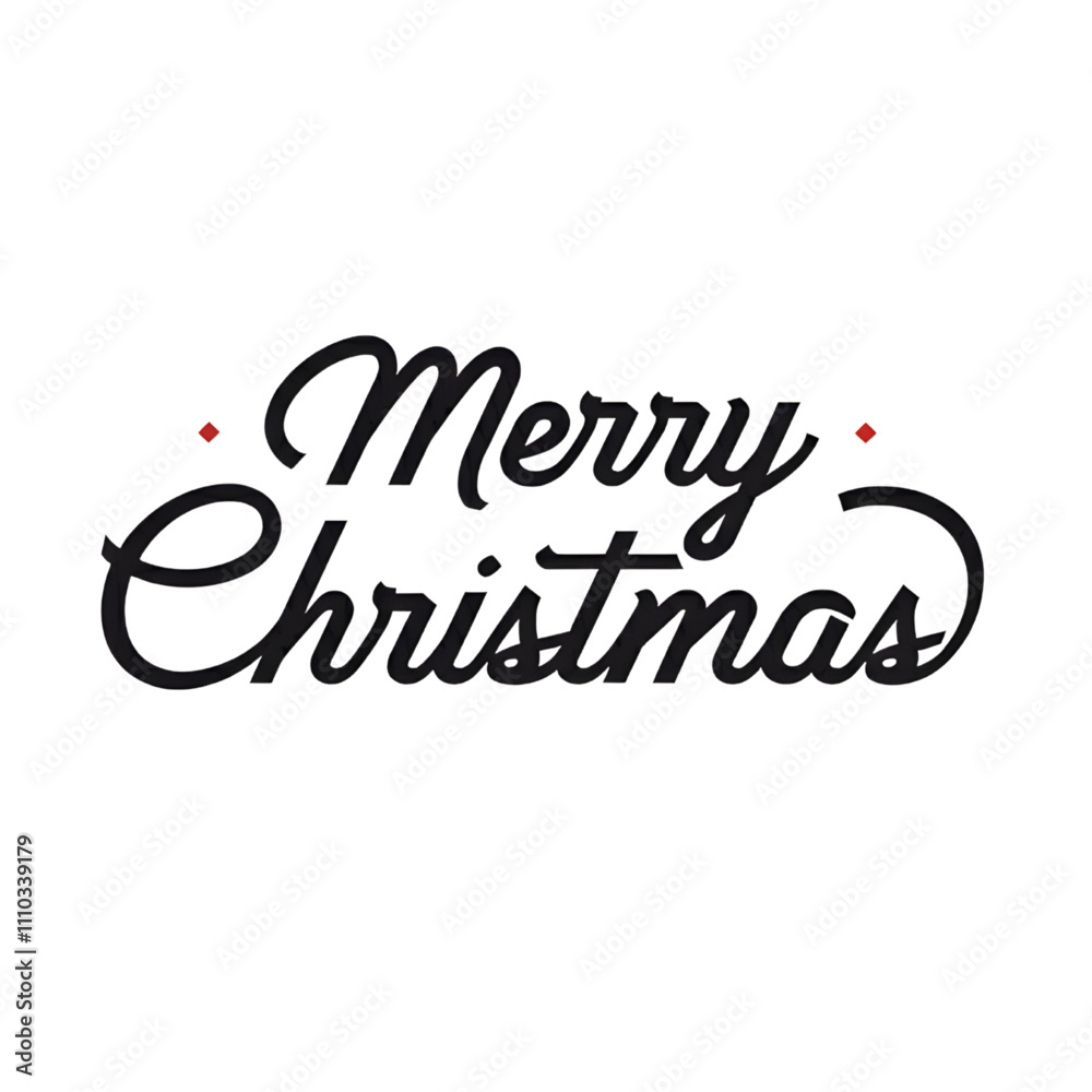 Fototapeta premium A Merry Christmas typography design. svg png isolated background. transparent background.