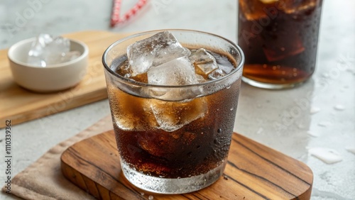 cola with ice