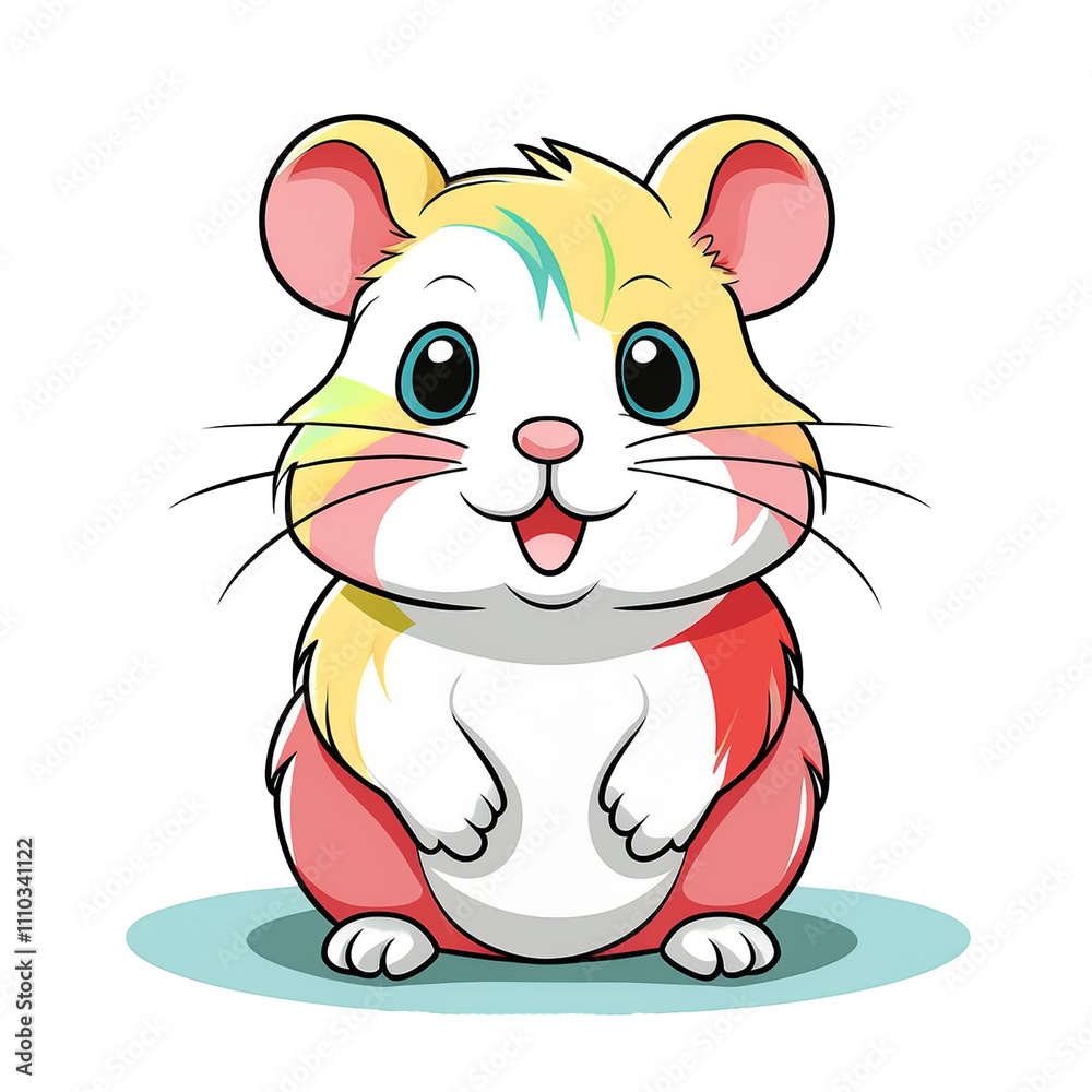 Hamster isolated on white background, cutout Hamster isolated on white background, cutout