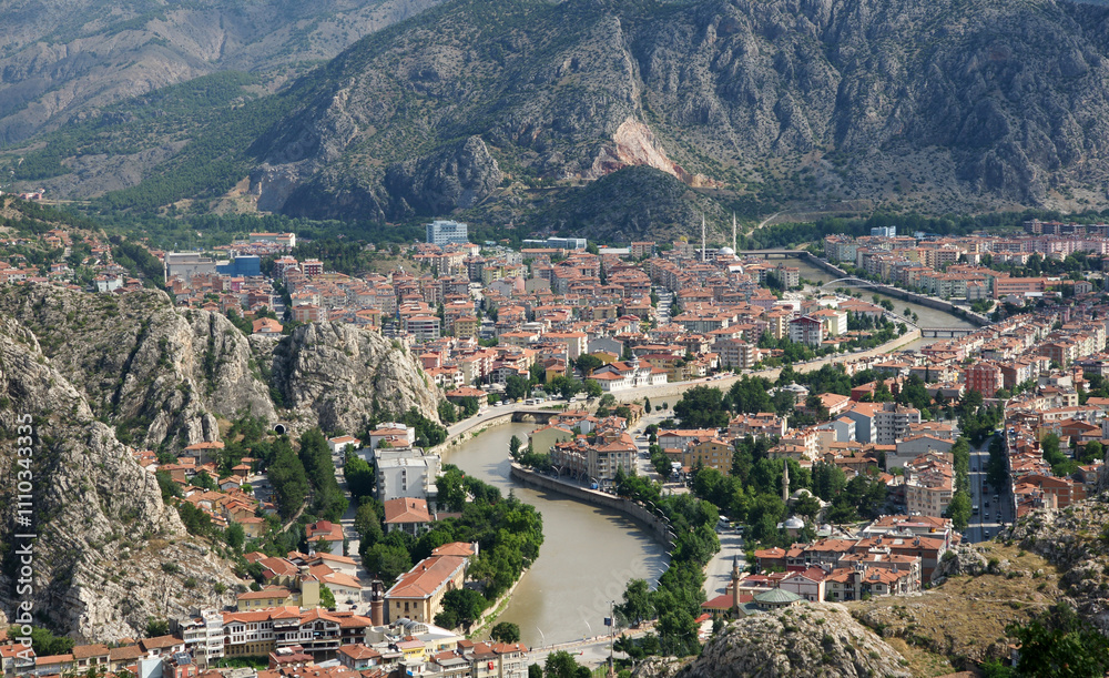 Fototapeta premium A view from Amasya, Turkey