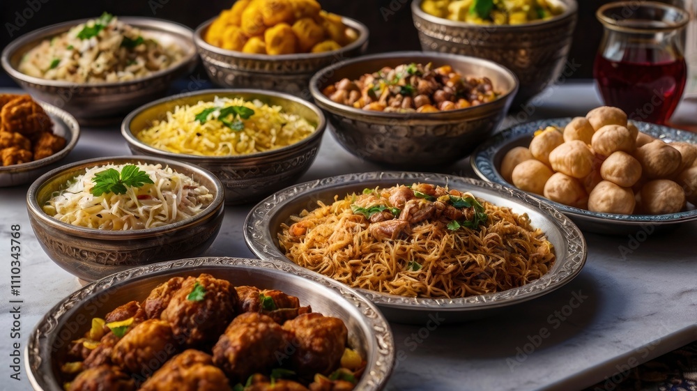 A selection of traditional Arabic cuisine perfect for Iftar during Ramadan A selection of traditional Arabic cuisine perfect for Iftar during Ramadan