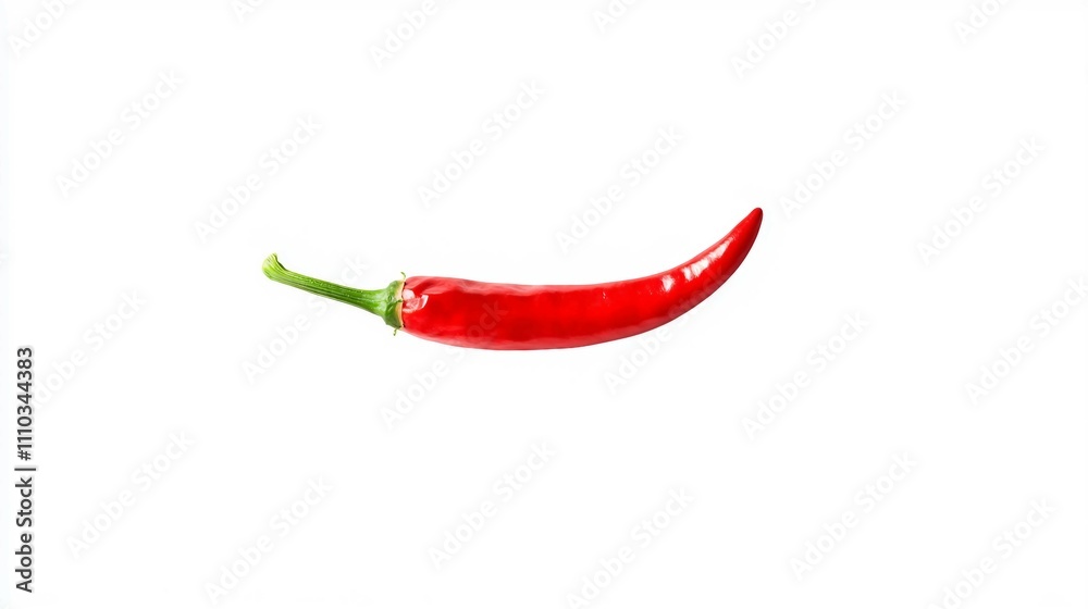 Fresh Red Chili Pepper Isolated on White Background Fresh Red Chili Pepper Isolated on White Background