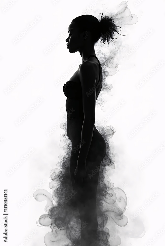 Fototapeta premium silhouette of a person