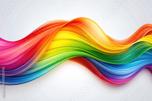 Colorful abstract background with flowing fabric in rainbow shades of red,orange,yellow,green,blue and purple.Abstract colorful event banner for pride month events