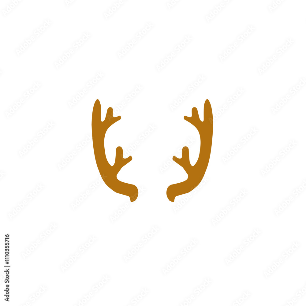 Naklejka premium deer antler vector
