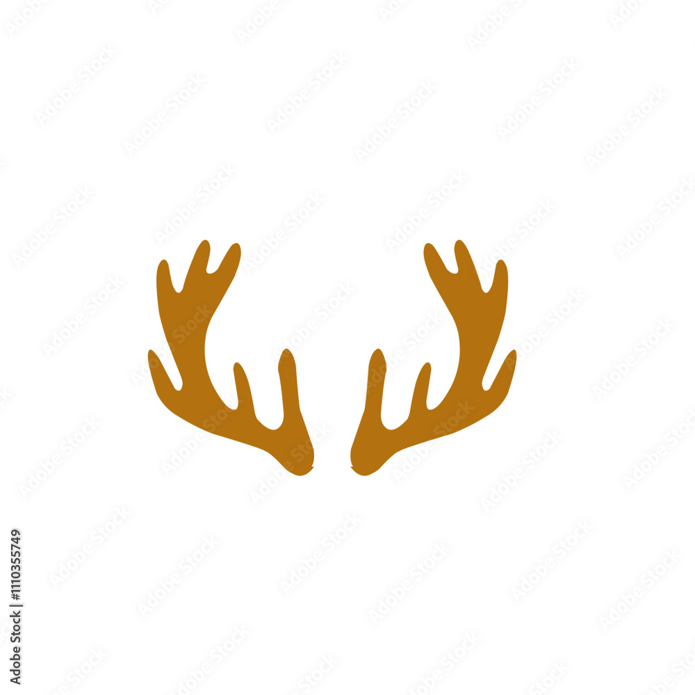 Obraz premium deer antler vector