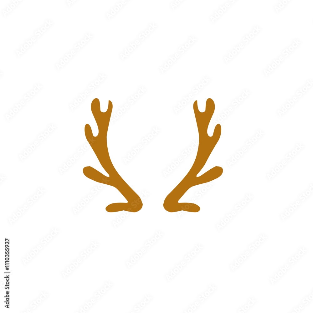 Obraz premium deer antler vector