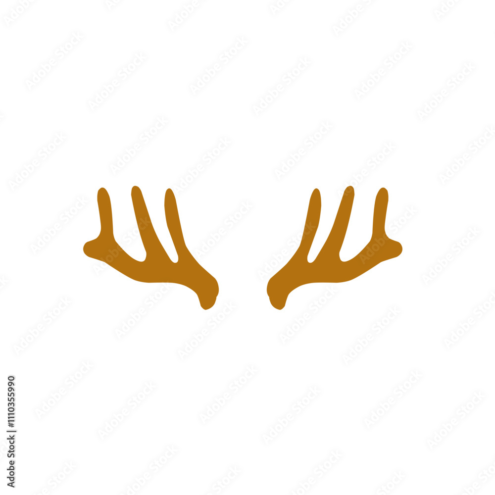 Obraz premium deer antler vector