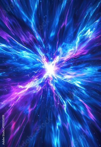 A vibrant, electric blue and purple background with dynamic, abstract streaks of light, perfect for a bold and energetic look.