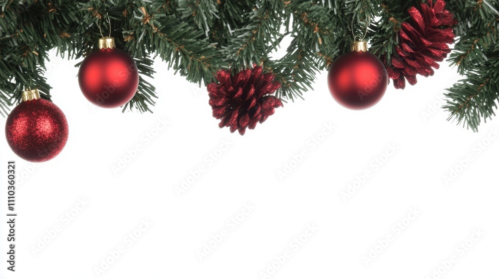 Obraz premium Christmas Themed Border Template