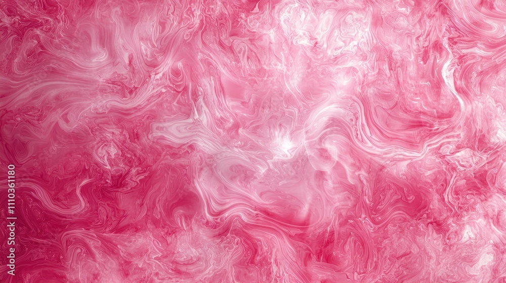 Fototapeta premium An abstract pink background with a variety of swirling, fluid shapes and soft gradients, creating a sense of movement and flow.