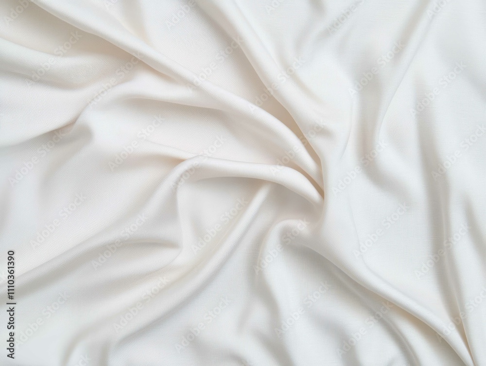 Obraz premium cotton, fabric, texture, plain weave, breathable, soft, smooth surface, detailed fibers, white background, minimalist, high resolution, light wrinkles, diagonal pattern, twill, pastel blue, cream colo