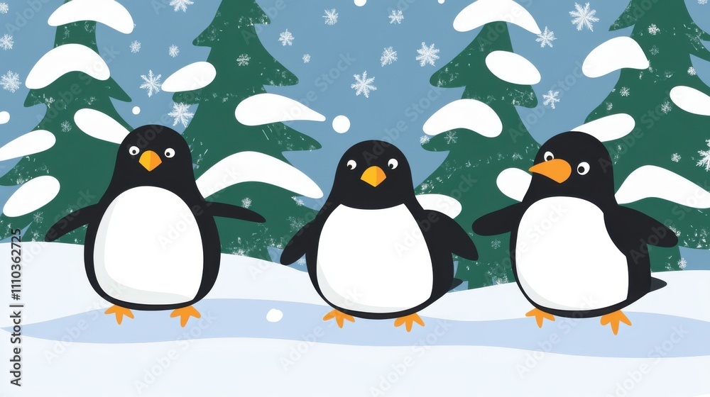 Obraz premium Christmas Themed Border Template