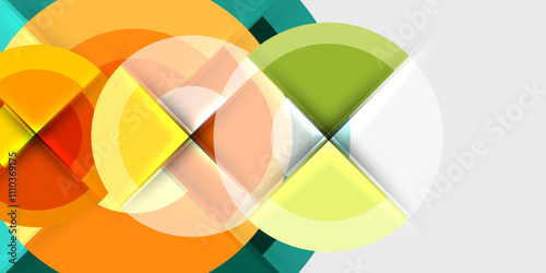 Target circle geometric abstract shapes. Vector Illustration For Wallpaper, Banner, Background, Card, Book Illustration, landing page