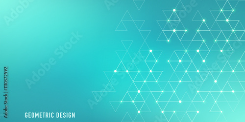 Abstract vector background with a geometric pattern of triangle shapes. Graphic design element 