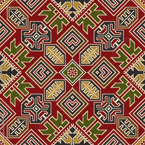 Persian seamless pattern, vector template design.