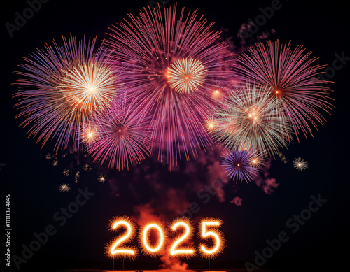 Celebrate 2025: Festive Fireworks, Balloons & New Year’s Artwork 
