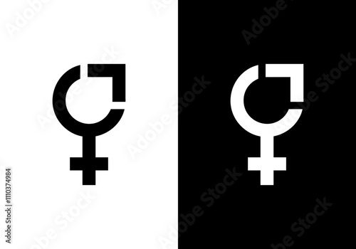 Modern logo of men and women