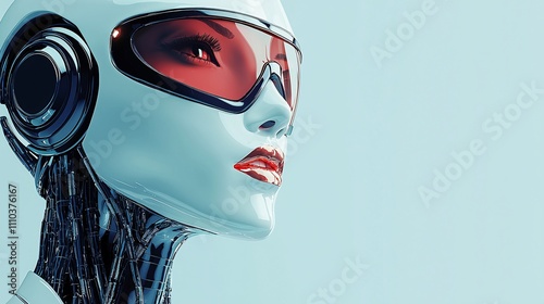 A crypto trading environment where AI bots identify profitable market gaps in real time Stock Photo with side copy space