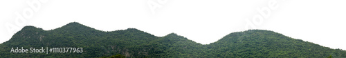 Beautiful Mountain isolated on transparent background with clipping path and alpha channel, high resolution. photo