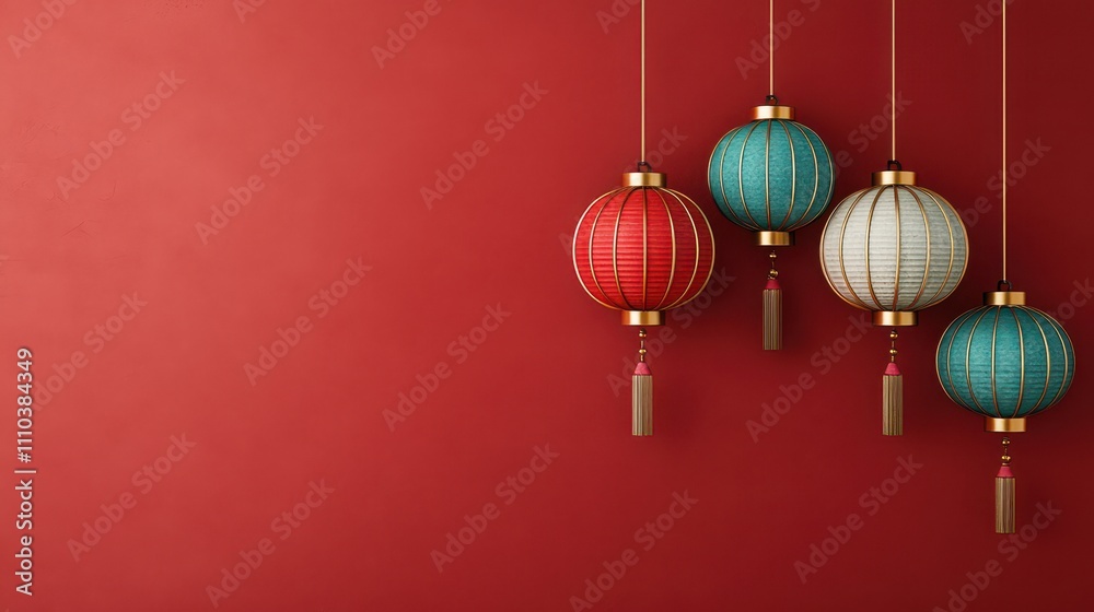 Chinese new year celebration with gold lanterns home environment festive atmosphere cultural viewpoint Chinese new year celebration with gold lanterns home environment festive atmosphere cultural viewpoint